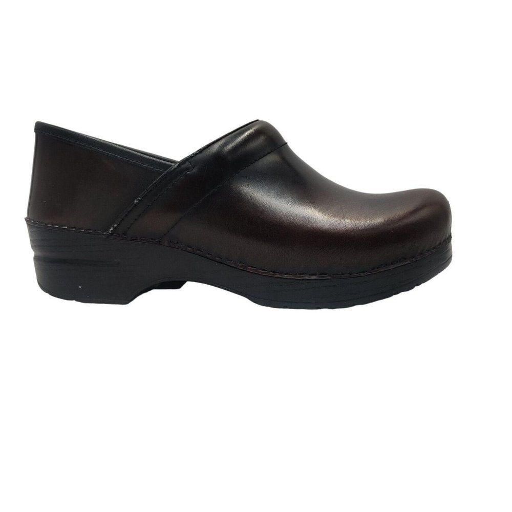 Dansko Comfort Slip-On Shoes Leather Smooth Brown Womens us 9.5/40